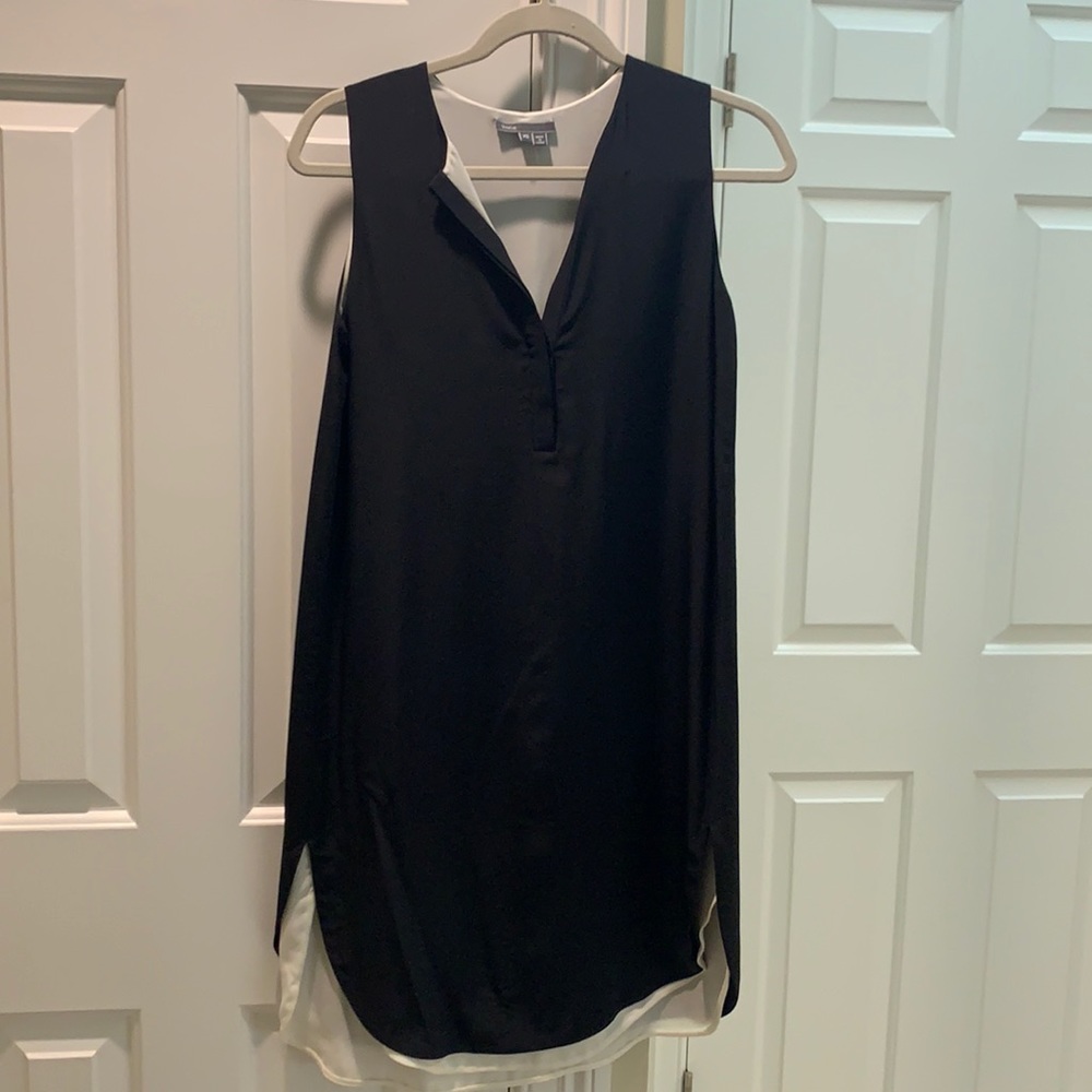 Black silk dress